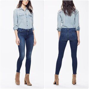NWT Mother Denim The Looker Ankle Fray Stretch Skinny Jeans Fast Times 25 $228
